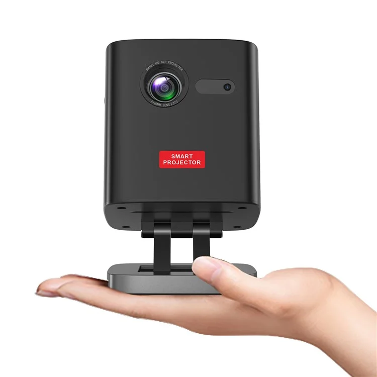 Proyector DLP Mini C1000 Mejorado para Casa y Exterior, Dispositivo de Proyección HD Portátil (Certificación CE) - Blanco / Enchufe US