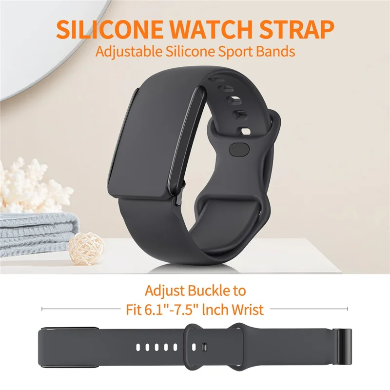 For WHOOP 4.0 Replacement Strap Smart Fitness Solid Color Silicone Wristband - White