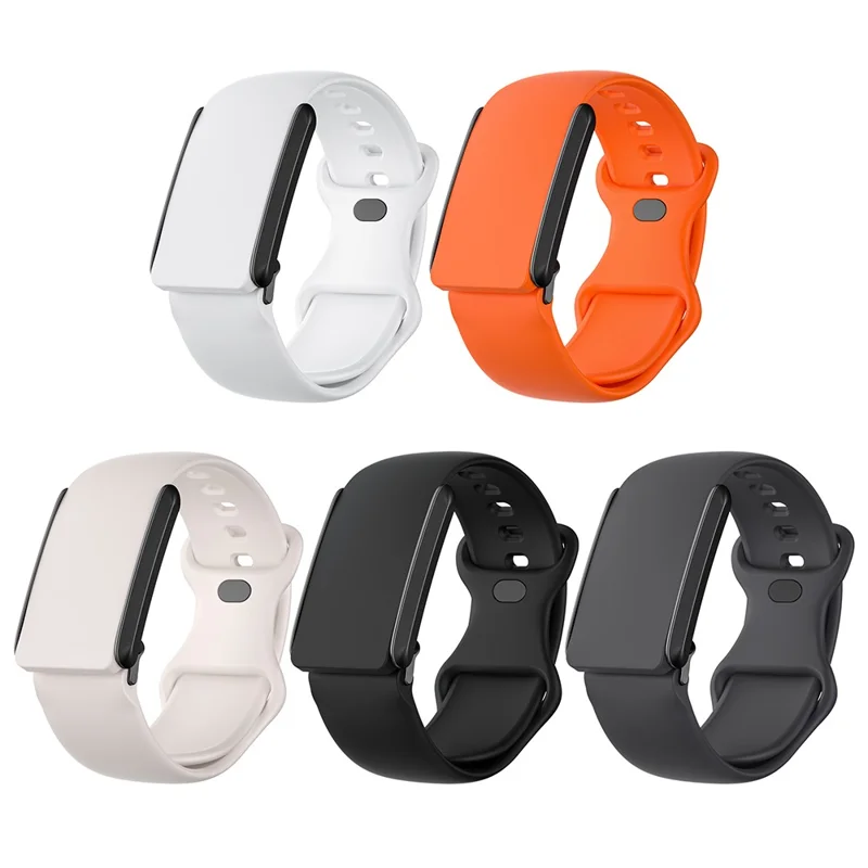 For WHOOP 4.0 Replacement Strap Smart Fitness Solid Color Silicone Wristband - White