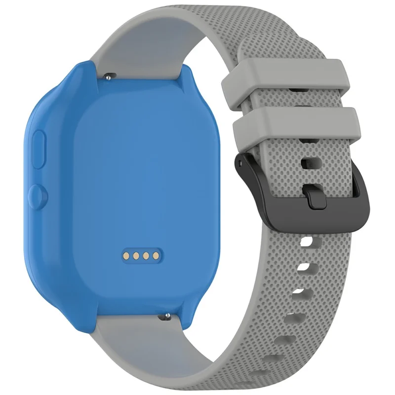 20mm Watch Band For SyncUP Kids Watch 2  /  Verizon Gizmo Watch 3e Children Textured Silicone Strap - Grey