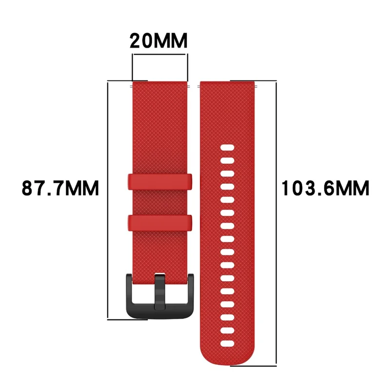 20mm Watch Band For SyncUP Kids Watch 2  /  Verizon Gizmo Watch 3e Children Textured Silicone Strap - Grey