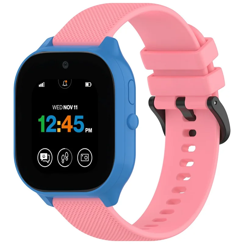 20mm Watch Band For SyncUP Kids Watch 2  /  Verizon Gizmo Watch 3e Children Textured Silicone Strap - Pink