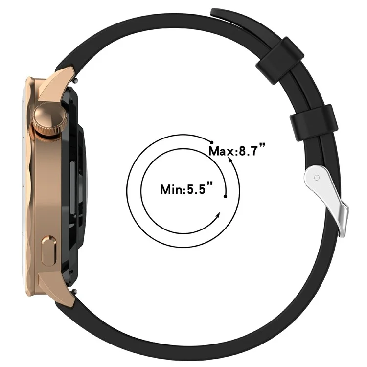 For Oppo Watch X2 Mini Watch Band 18mm Rhombus Pattern Silicone Strap - Black