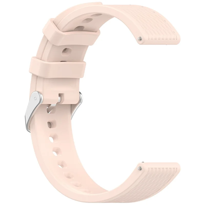 For Oppo Watch X2 Mini Watch Band 18mm Rhombus Pattern Silicone Strap - Light Pink