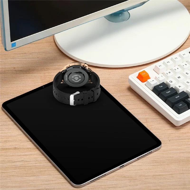 For Oppo Watch X2 Mini Watch Band 18mm Rhombus Pattern Silicone Strap - Light Pink