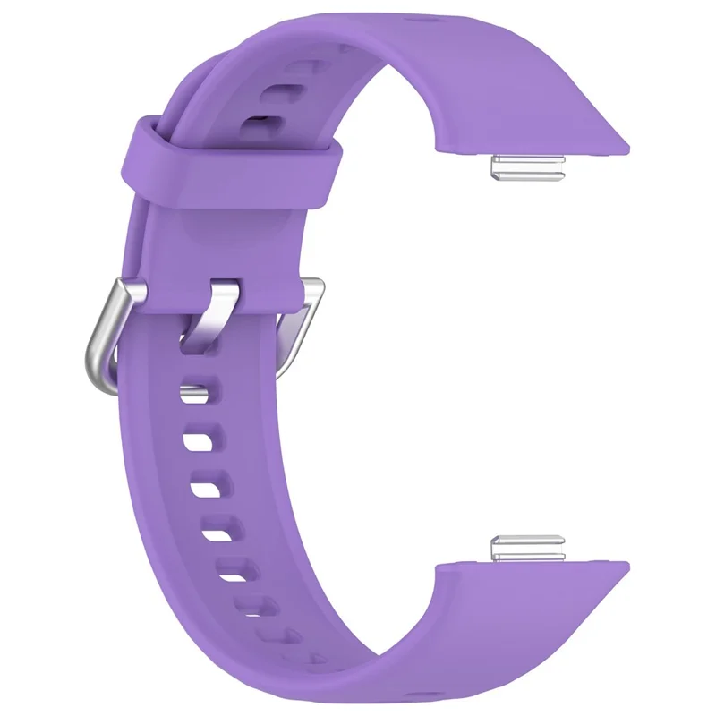 Silicone Strap For Huawei Watch Fit 4 Pro  /  Fit 4  /  Fit 3 Adjustable Watch Band Replacement Bracelet - Purple
