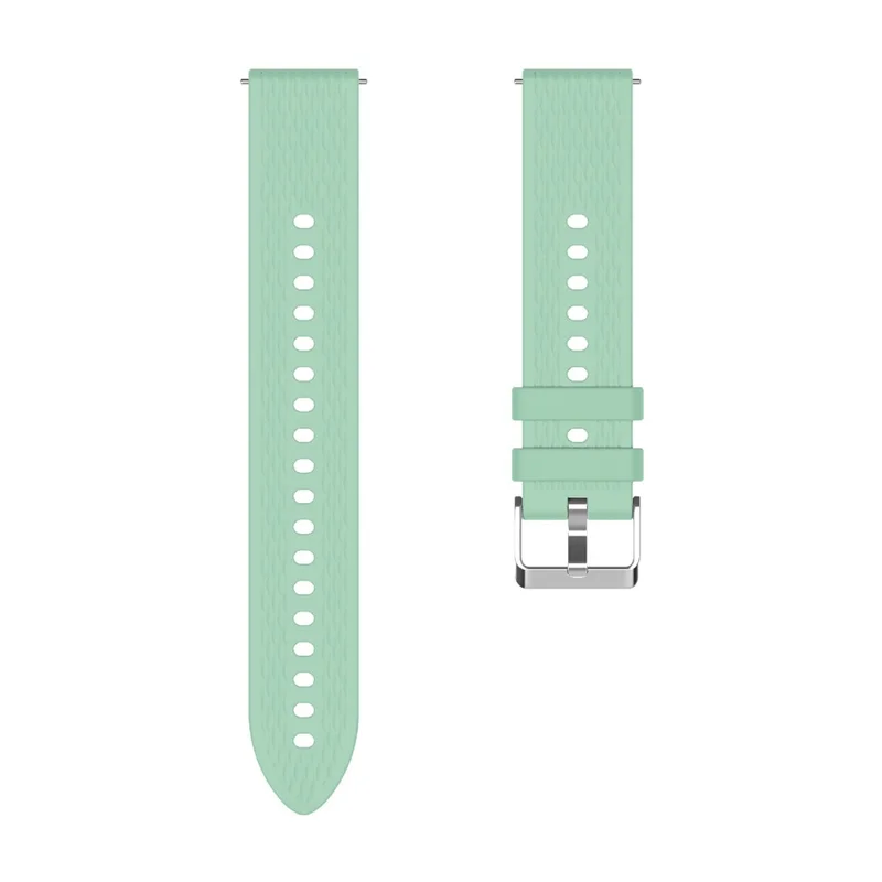 Pour Oppo Watch X2 Mini Bracelet de Montre 18mm Texture Losangée Bracelet en Silicone - Vert Lac