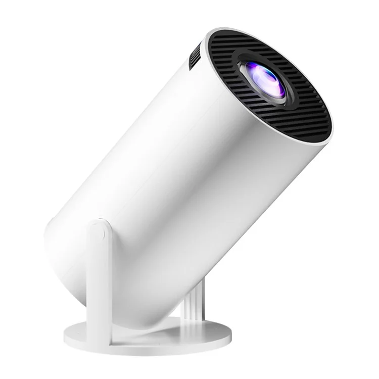 HY300-H713 600P Portable Mini Projector LED 130 ANSI Lumens Android 11 WiFi BT5.4 Projector for Home / Office - EU Plug