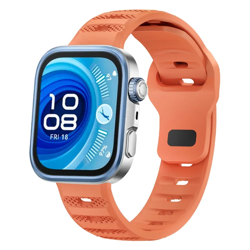 KALEBOL Watch Band for Huawei Watch Fit 4 Pro / Fit 4 / Fit 3 Dot Texture Silicone Wrist Strap - Orange