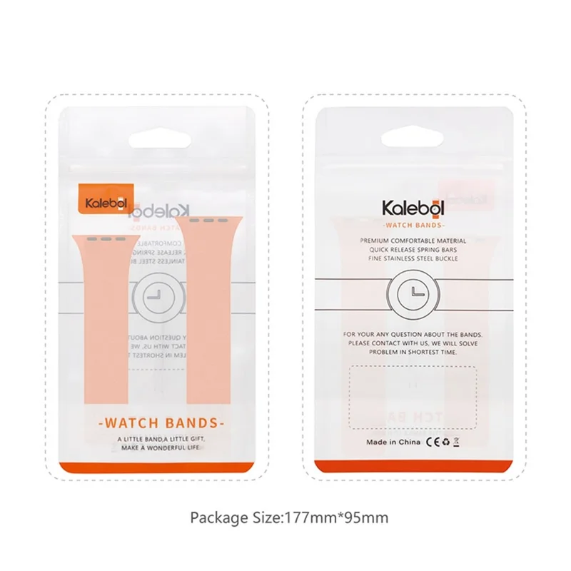 Cinturino per orologio KALEBOL per Apple Watch Series 10 9 8 7 SE 6 5 4 3 2 1 42mm 41mm 40mm 38mm Morbido silicone Fascia magnetica - Arancione