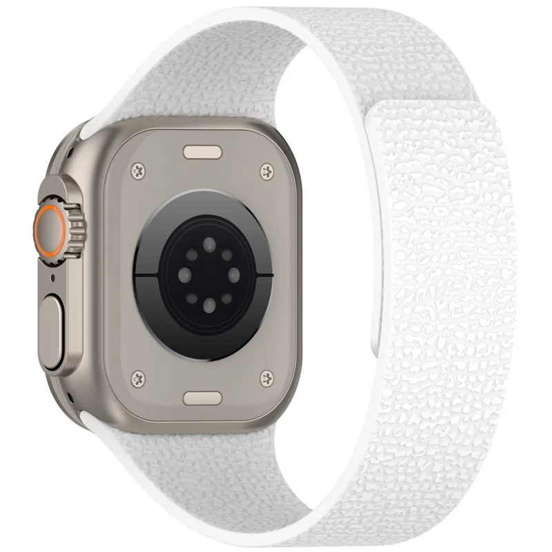 KALEBOL Watch Strap for Apple Watch Series 10 9 8 7 SE 6 5 4 3 2 1 42mm 41mm 40mm 38mm Soft Silicone Magnetic Band - White