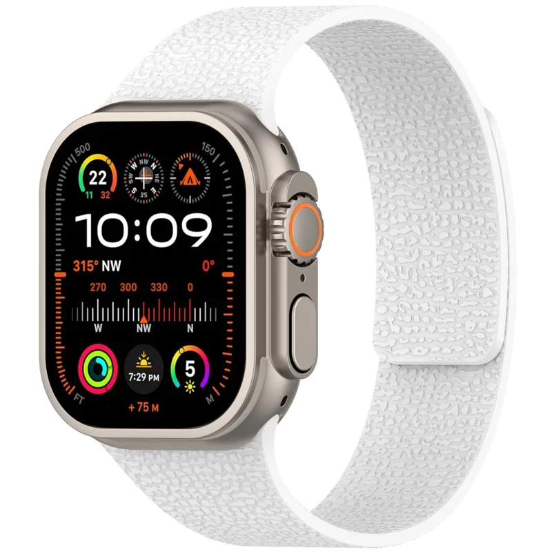 KALEBOL Watch Strap for Apple Watch Series 10 9 8 7 SE 6 5 4 3 2 1 42mm 41mm 40mm 38mm Soft Silicone Magnetic Band - White