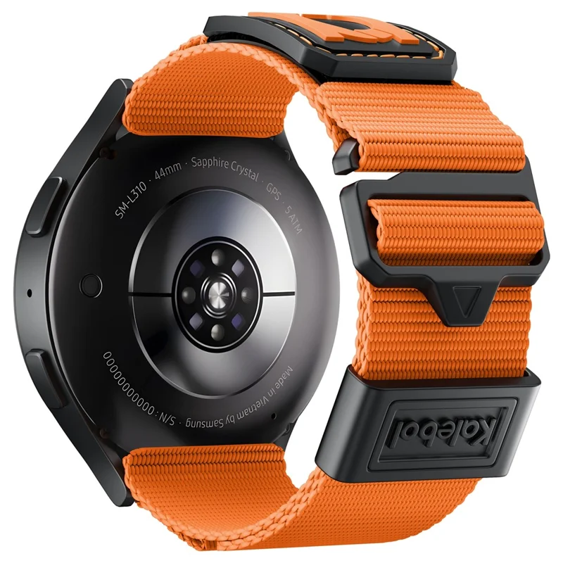 KALEBOL Correa Deportiva de Nailon Trenzado de 22 mm para Samsung Galaxy Watch3 de 45 mm - Naranja