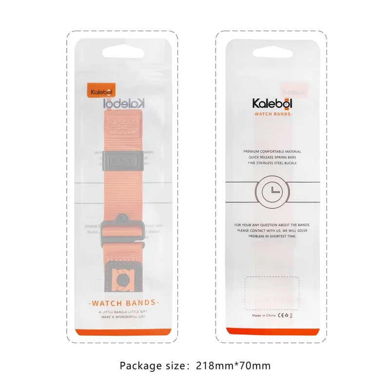 KALEBOL Correa Deportiva de Nailon Trenzado de 22 mm para Samsung Galaxy Watch3 de 45 mm - Naranja