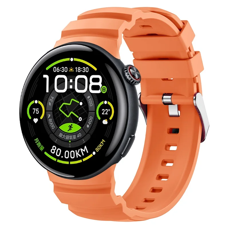 For vivo Watch 5 Adjustable Watch Strap Sports Silicone Replacement Wrist Band - Orange
