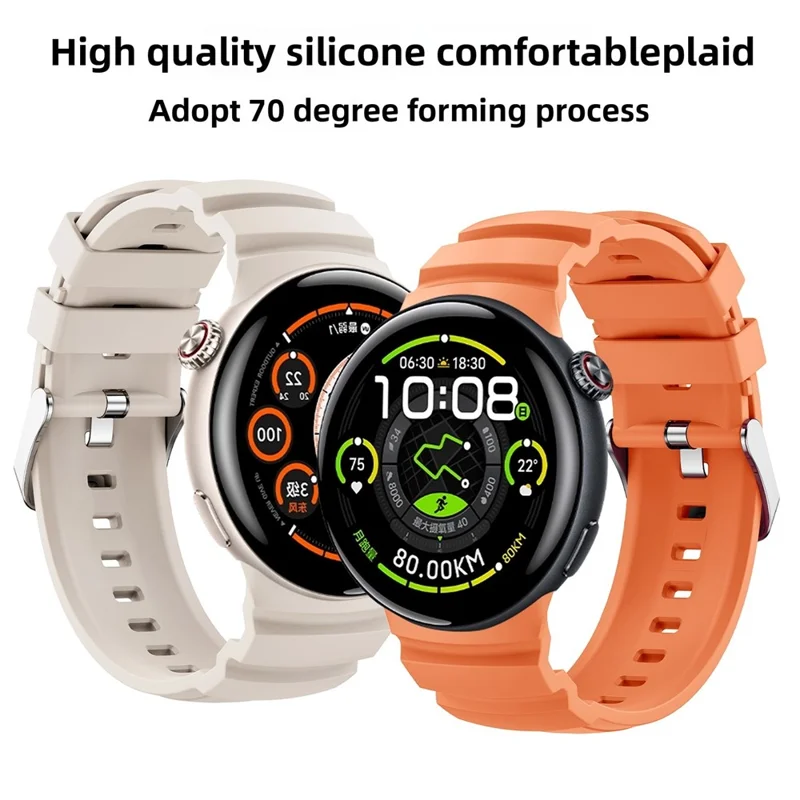 For vivo Watch 5 Adjustable Watch Strap Sports Silicone Replacement Wrist Band - Orange