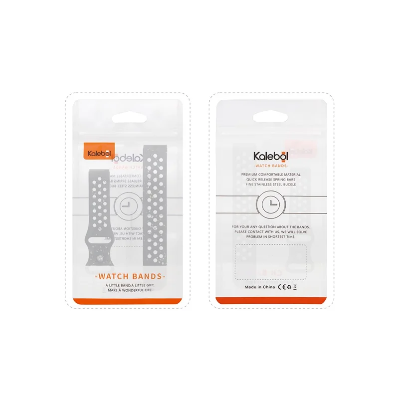 KALEBOL Silicone Strap for Apple Watch Series 10 9 8 7 SE 6 5 4 3 2 1 42mm 41mm 40mm 38mm Butterfly Clasp Watch Band - White