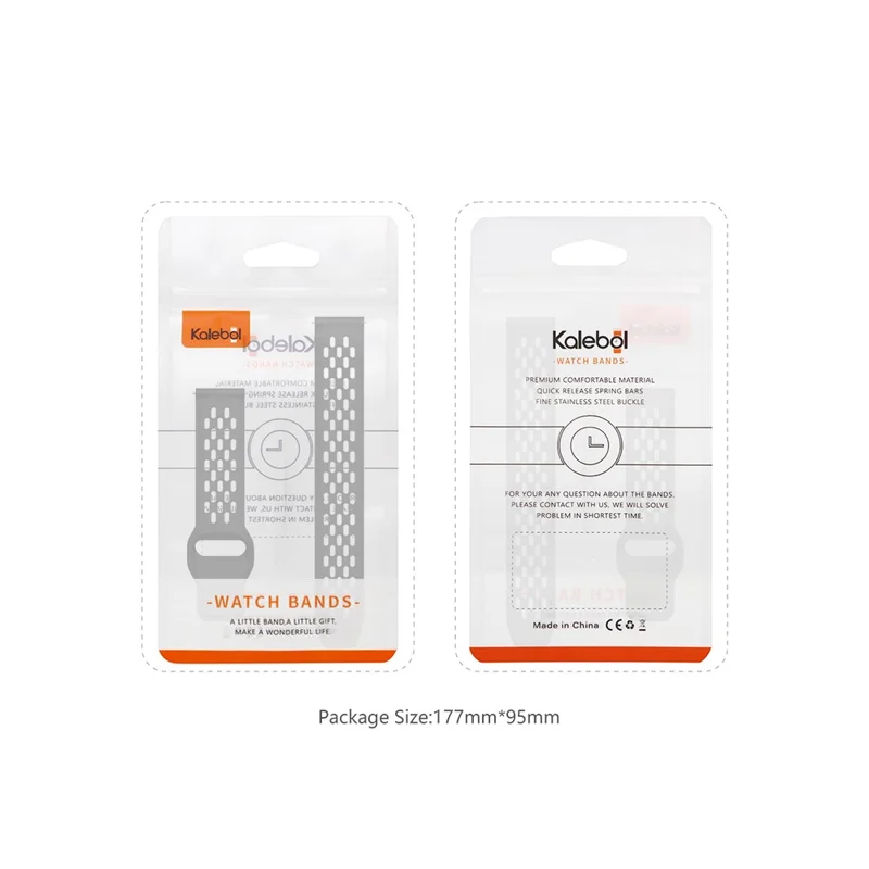 KALEBOL Per Samsung Galaxy Watch7 44mm / 40mm Cinturino 20mm con Design a Fori Fibbia Inversa Cinturino in Silicone - Giallo Scuro