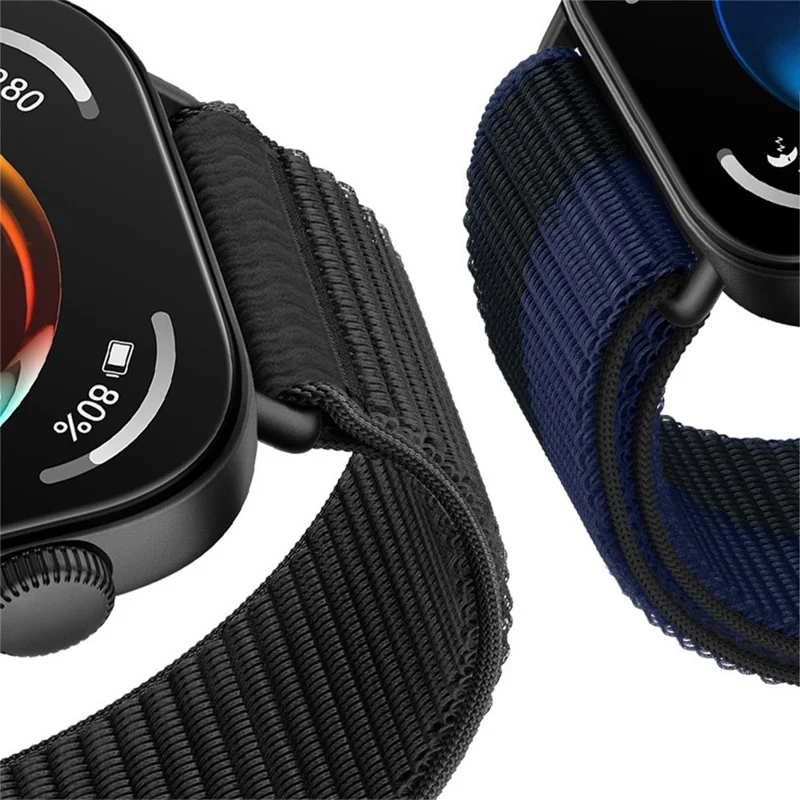 Cinturino da polso in nylon per Huawei Watch Fit 4 Pro / Fit 4 / Fit 3 Magic Tape Loop Cinturino - Verde Menta