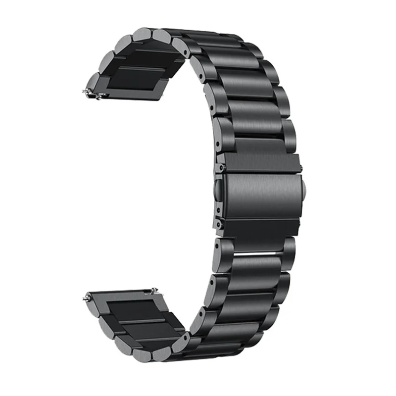 For TicWatch Atlas / Pro 5 Enduro Titanium Alloy Watch Band 24mm 3-Bead Wrist Strap - Black