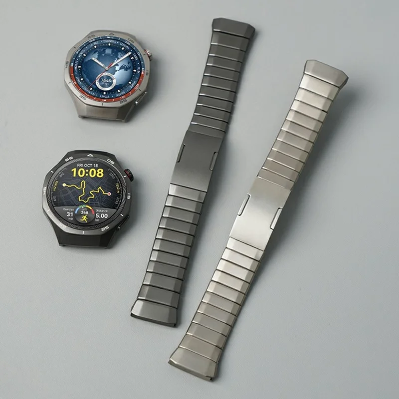 For Huawei Watch GT 5 Pro 46mm Wrist Band 1-Bead Titanium Alloy Watch Strap - Titanium