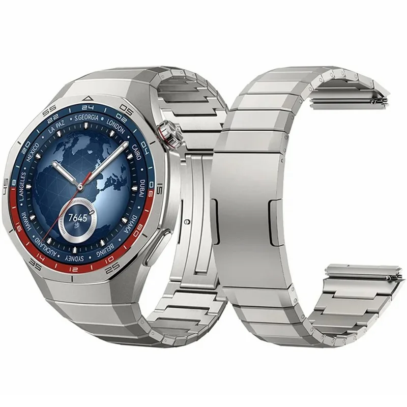 For Huawei Watch 4 Pro Wrist Band Replacement Titanium Alloy Watch Strap - Silver