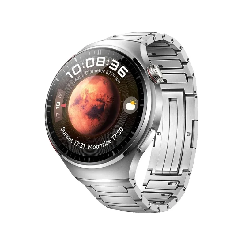 For Huawei Watch 4 Pro Titanium Alloy Watch Strap Detachable Link Wrist Band - Silver