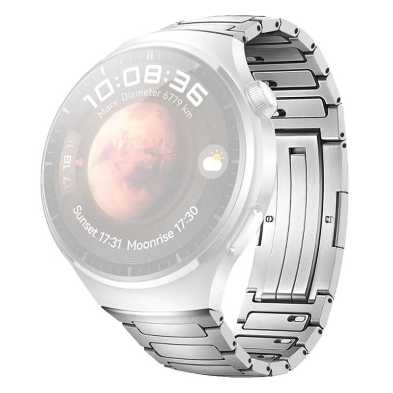 Pour Huawei Watch 4 Bracelet de Montre en Alliage de Titane Détachable - Argent