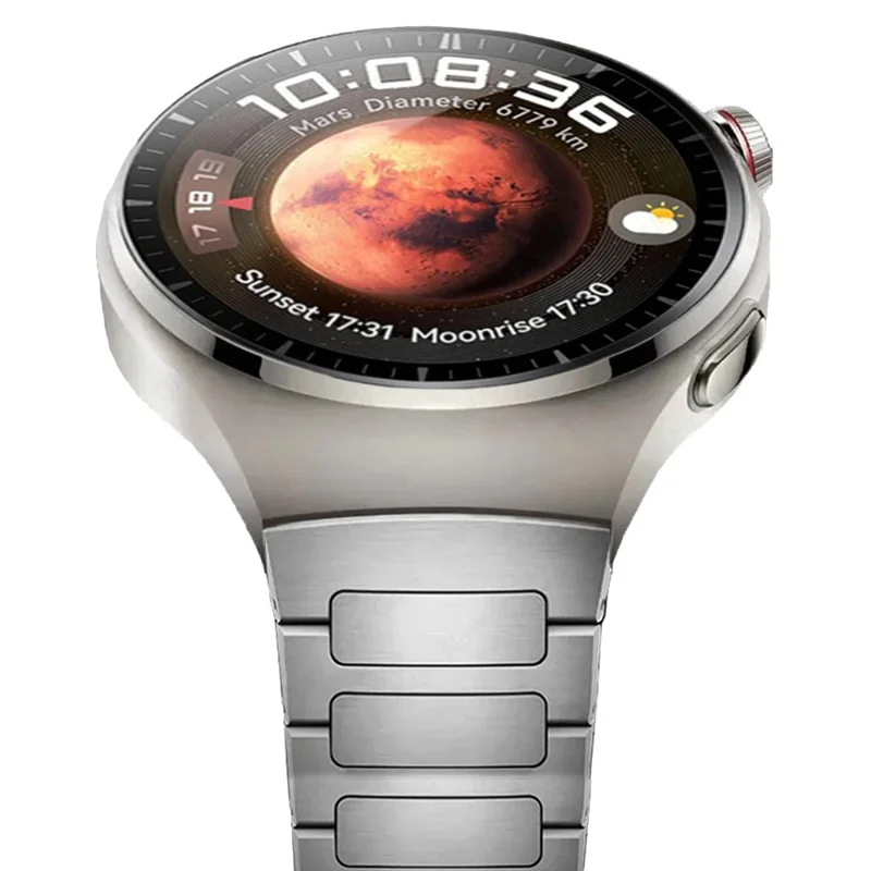 Pour Huawei Watch 4 Bracelet de Montre en Alliage de Titane Détachable - Argent