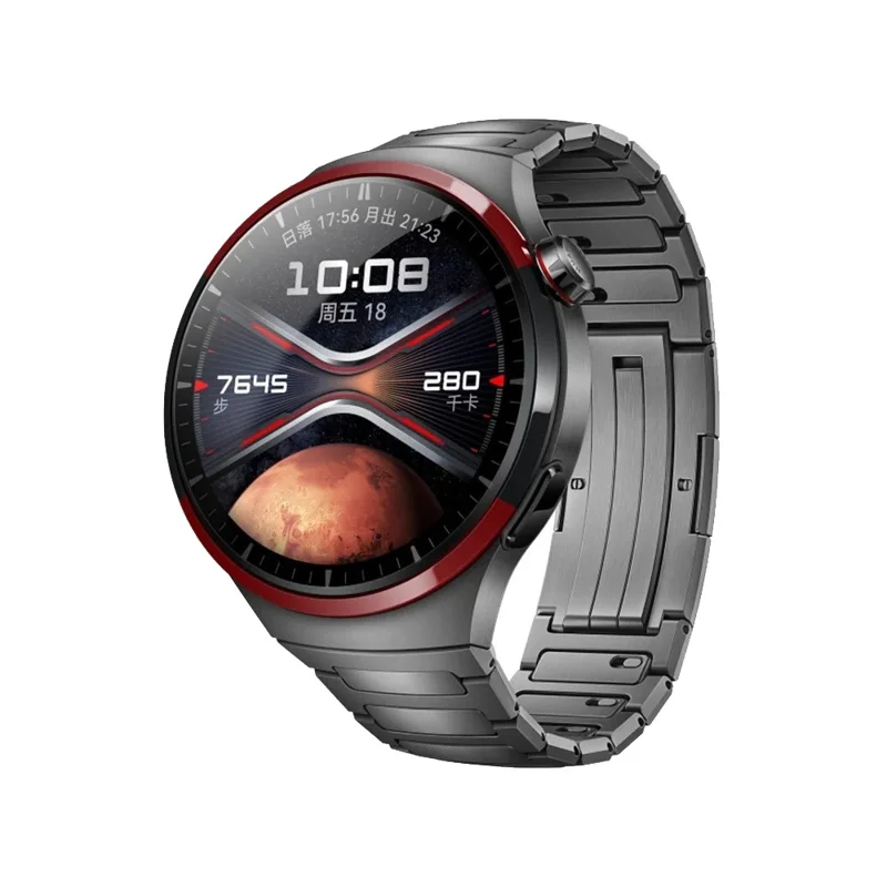 Para Huawei Watch GT 5 Pro 46mm Pulseira de Relógio de Liga de Titânio Removível - Cinza