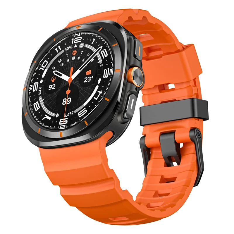 Correa Deportiva de Silicona Ajustable de Repuesto para Samsung Galaxy Watch Ultra 47mm - Naranja