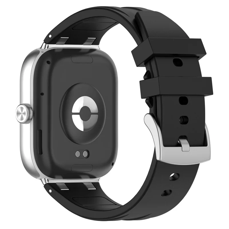 KALEBOL Watch Band for Xiaomi Smart Band 9 Pro / 8 Pro / Redmi Watch 5 / 4 Silicone Strap Replacement Wristband - Black