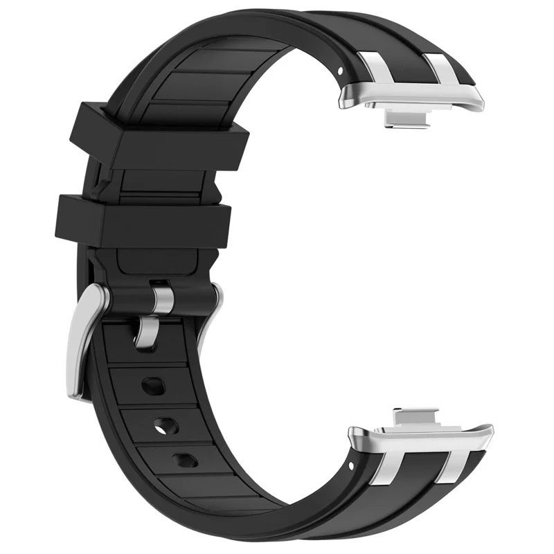 KALEBOL Watch Band for Xiaomi Smart Band 9 Pro / 8 Pro / Redmi Watch 5 / 4 Silicone Strap Replacement Wristband - Black
