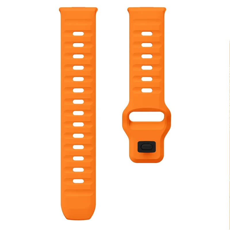 Silicone Watch Band For Huawei Watch Fit 4 Pro  /  Fit 4  /  Fit 3 Wave Reverse Buckle Wrist Strap - Orange