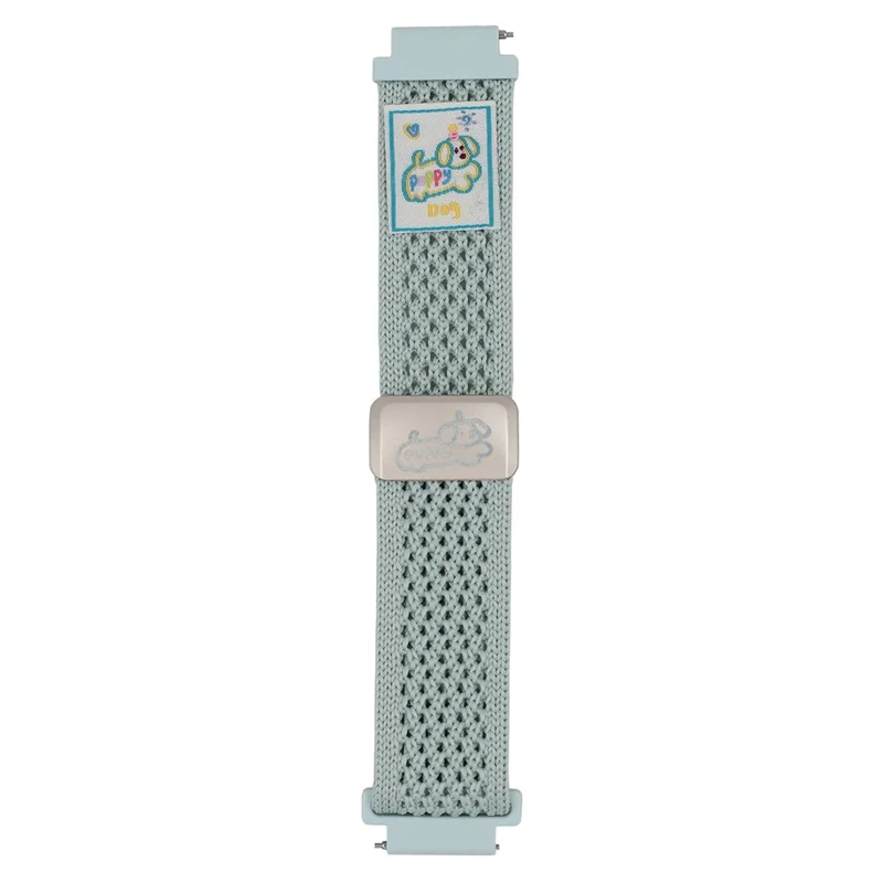 Für Huawei Watch GT 5 41mm Uhrenarmband 18mm Dackel Atmungsaktives Nylon Armband - Minzgrün