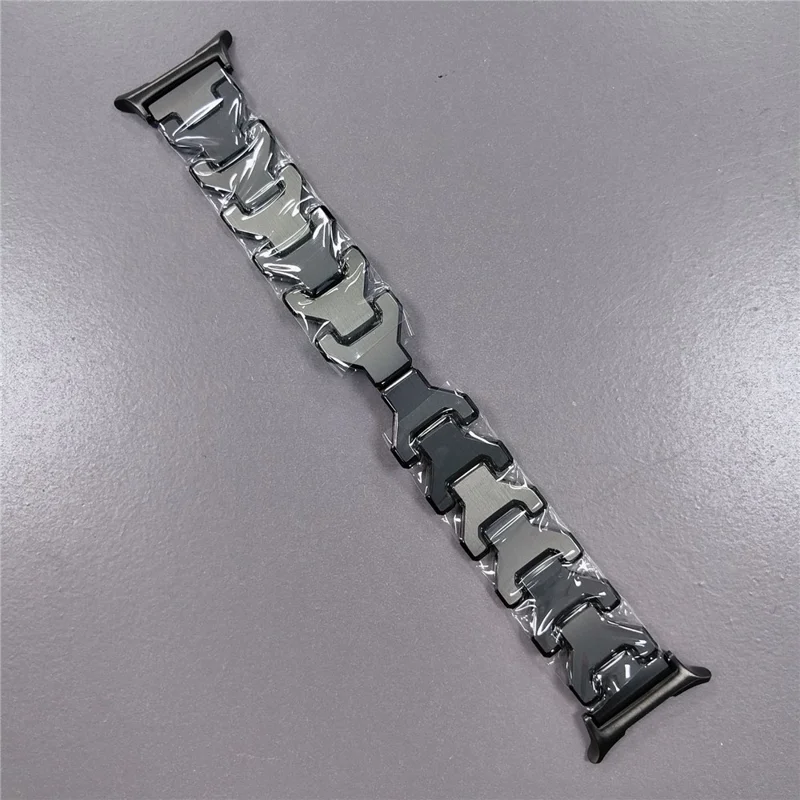 For Samsung Galaxy Watch Ultra 47mm Titanium Alloy Watch Strap Y-Shpae Wrist Band - Black