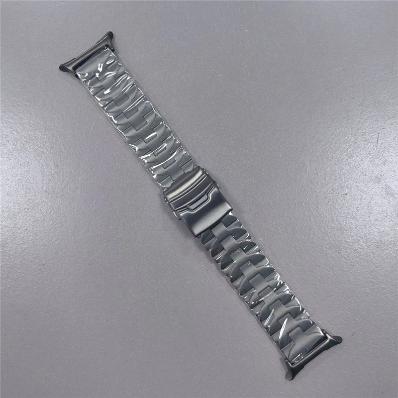 For Samsung Galaxy Watch Ultra 47mm Titanium Alloy Watch Strap Butterfly Shape Wrist Band - Black