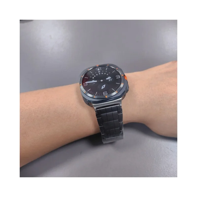 Correa de Titanio de 5 Eslabones para Samsung Galaxy Watch Ultra 47mm - Negro