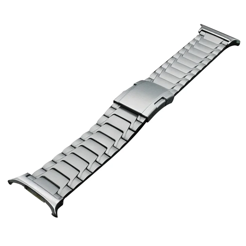For Samsung Galaxy Watch Ultra 47mm Replacement Strap Turtle Shell Design Titanium Alloy Watch Band - Silver