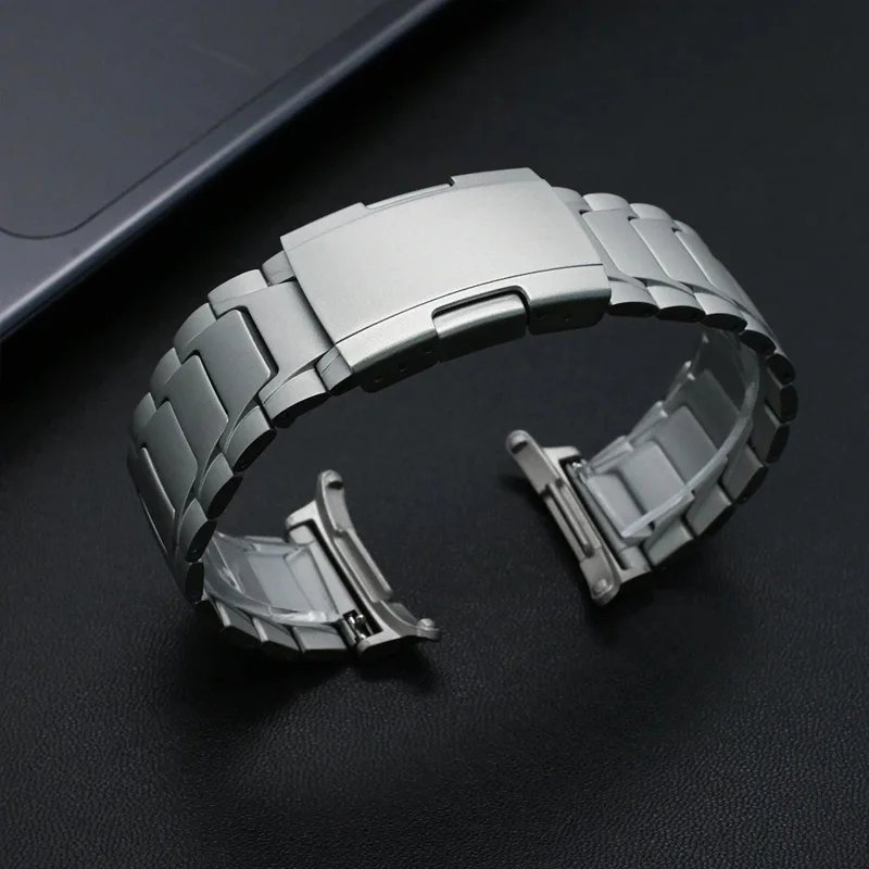For Samsung Galaxy Watch Ultra 47mm Replacement Strap Turtle Shell Design Titanium Alloy Watch Band - Silver
