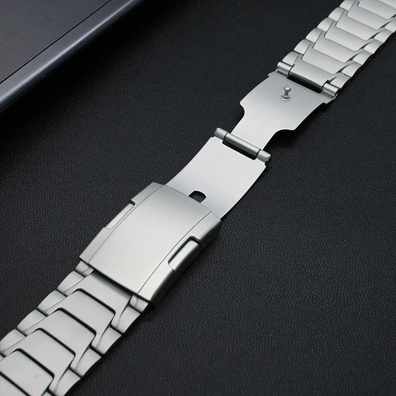 For Samsung Galaxy Watch Ultra 47mm Replacement Strap Turtle Shell Design Titanium Alloy Watch Band - Silver