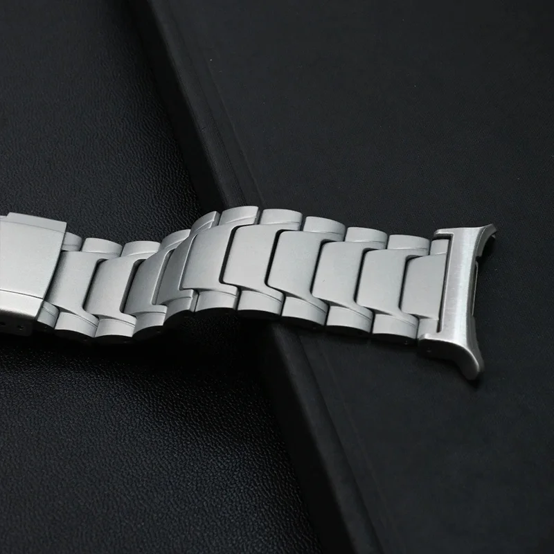 For Samsung Galaxy Watch Ultra 47mm Replacement Strap Turtle Shell Design Titanium Alloy Watch Band - Silver