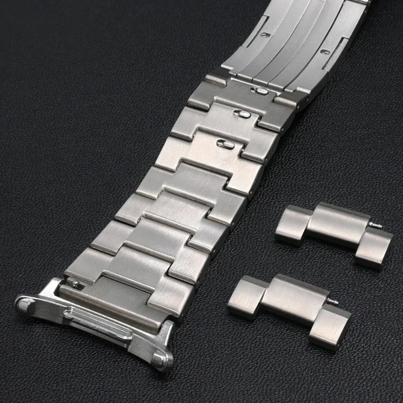 Pour Samsung Galaxy Watch Ultra 47mm Bracelet de Montre en Alliage de Titane avec 3 Maillons - Titane