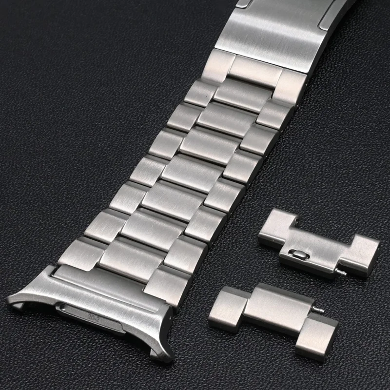 Pour Samsung Galaxy Watch Ultra 47mm Bracelet de Montre en Alliage de Titane avec 3 Maillons - Titane