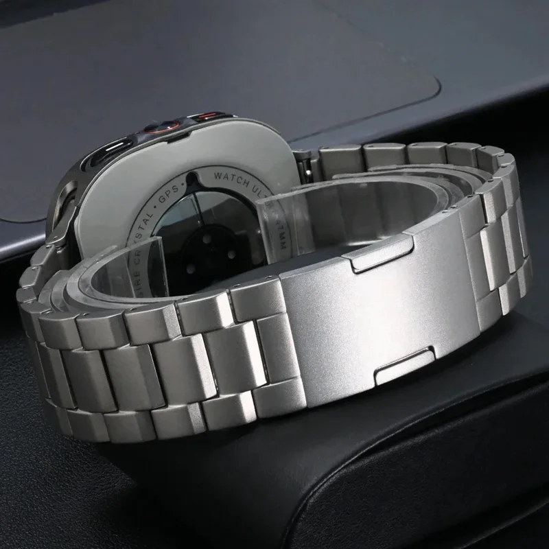 Pour Samsung Galaxy Watch Ultra 47mm Bracelet de Montre en Alliage de Titane avec 3 Maillons - Titane