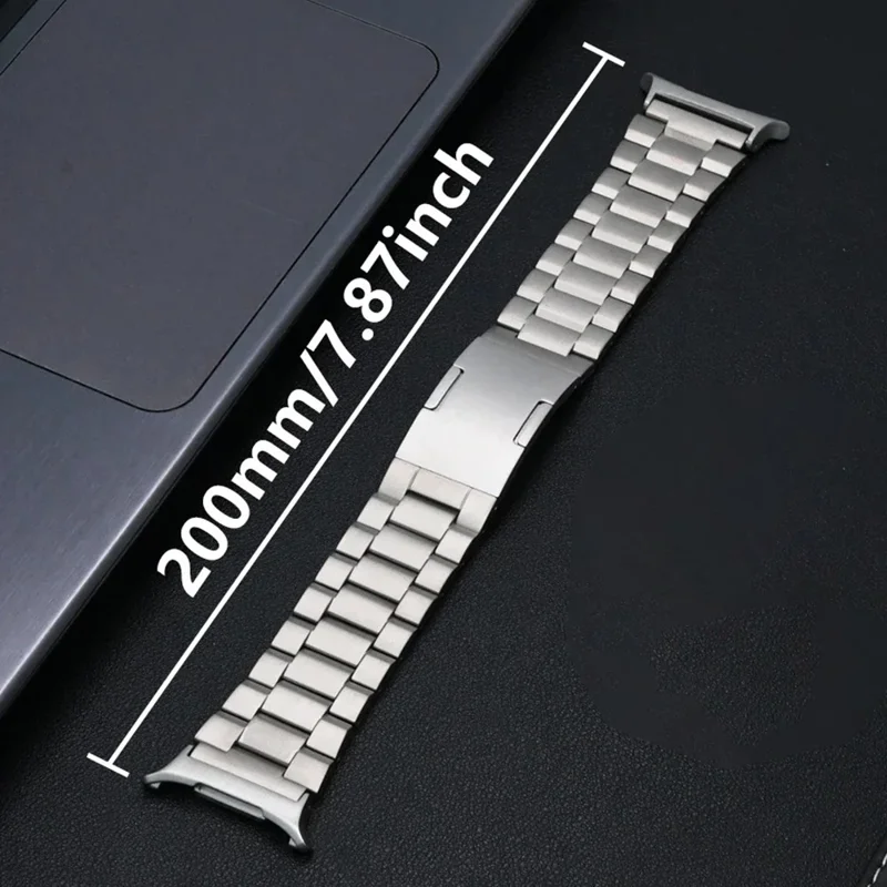 Pour Samsung Galaxy Watch Ultra 47mm Bracelet de Montre en Alliage de Titane avec 3 Maillons - Titane