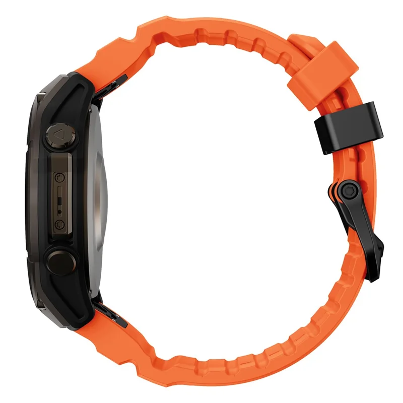 QuickFit 26mm Watch Band For Garmin Fenix 7X Pro  /  7X  /  6X Pro  /  6X Sports Silicone Wrist Strap - Orange