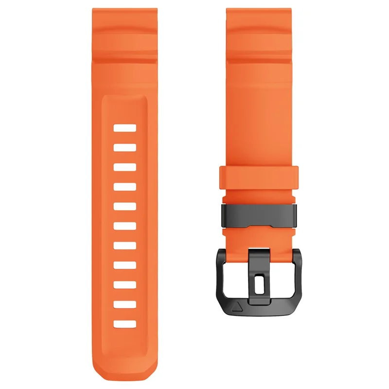 QuickFit 26mm Watch Band For Garmin Fenix 7X Pro  /  7X  /  6X Pro  /  6X Sports Silicone Wrist Strap - Orange