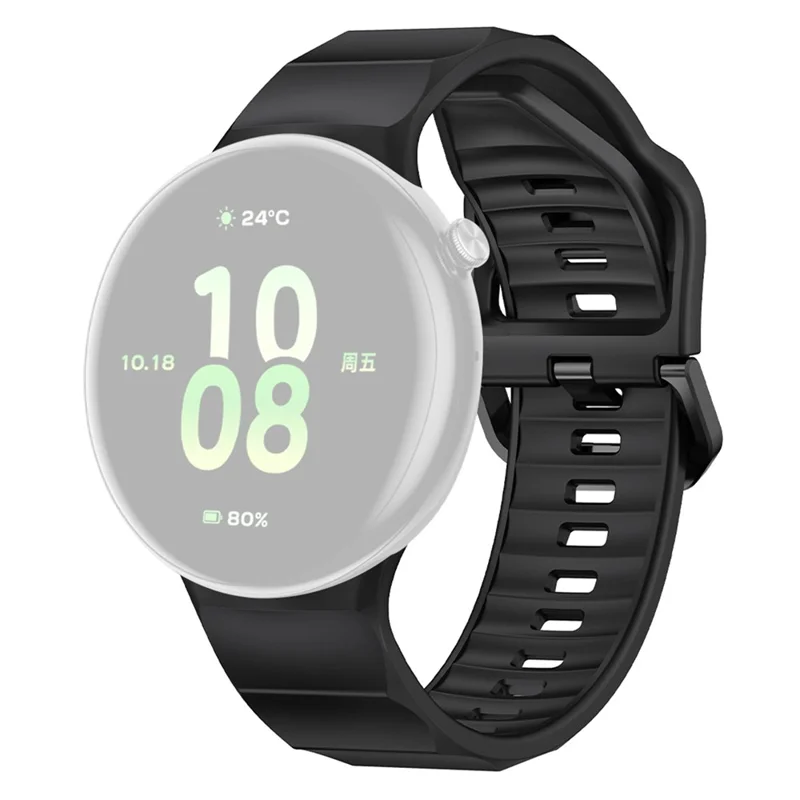 Cinturino per For Honor Watch Fit Elegant Edition / Vitality Edition in Silicone Monocolore - Nero