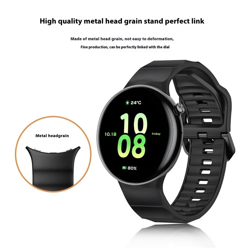 Cinturino per For Honor Watch Fit Elegant Edition / Vitality Edition in Silicone Monocolore - Nero